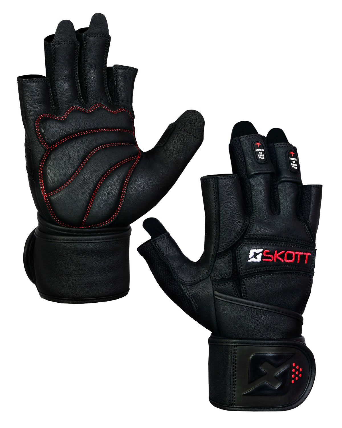 Skott Dark Predator Weightlifting Gloves, product image 1