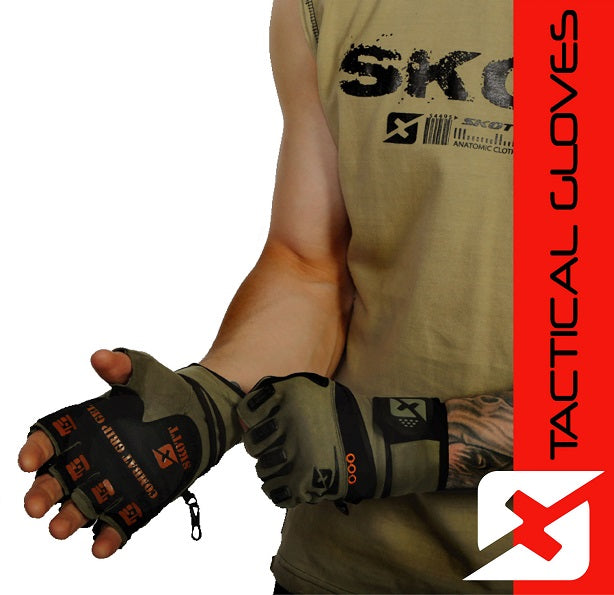 Skott Tactical Green Weightlifting Gloves, product image 3