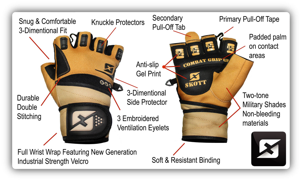 Skott Desert Warrior Weightlifting Gloves, product image 4