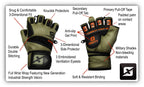 Skott Tactical Green Weightlifting Gloves, product image 4