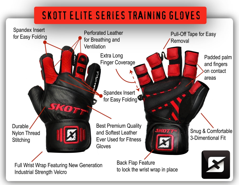 Skott Tarantula Weightlifting Gloves, product image 5