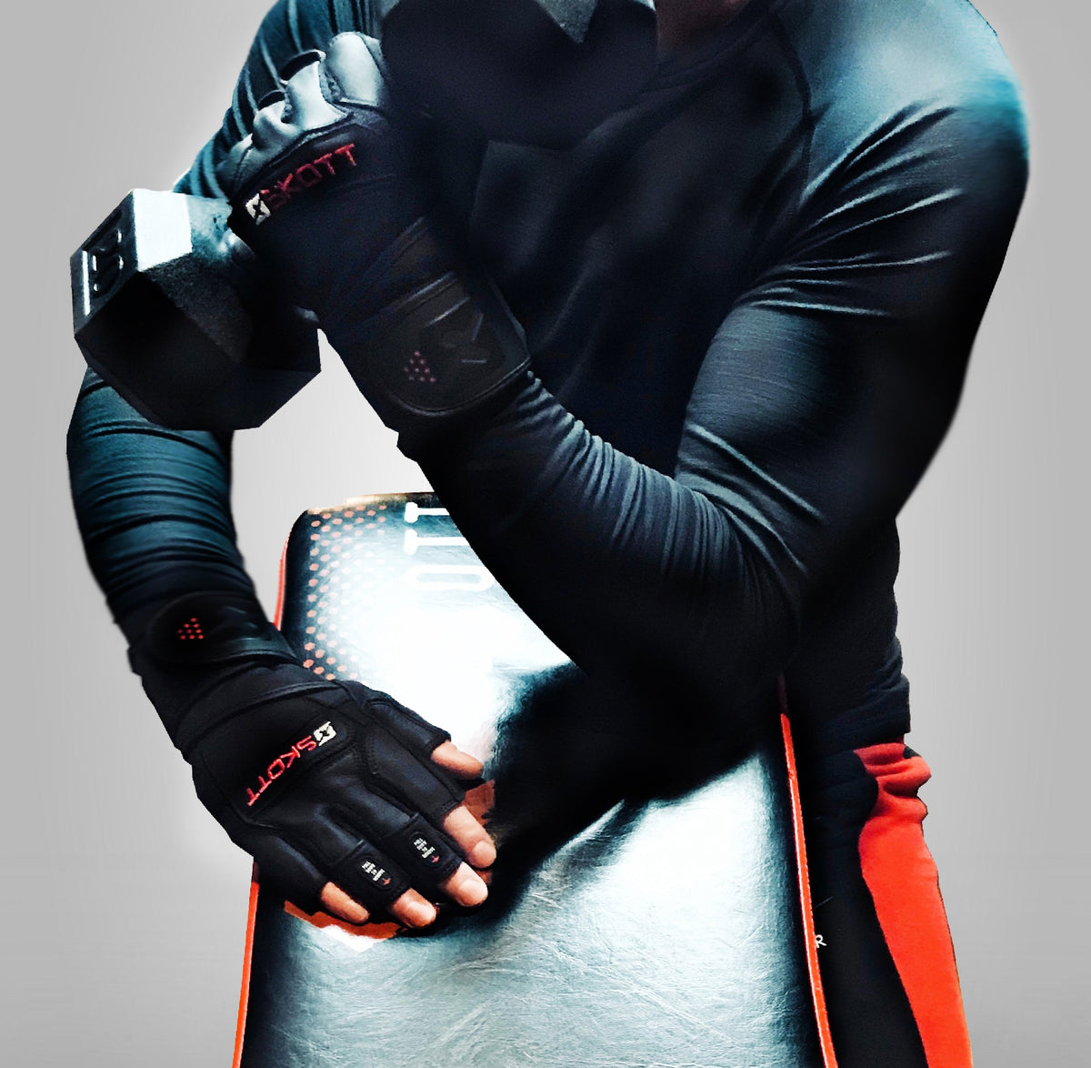 Skott Dark Predator Weightlifting Gloves, product image 5