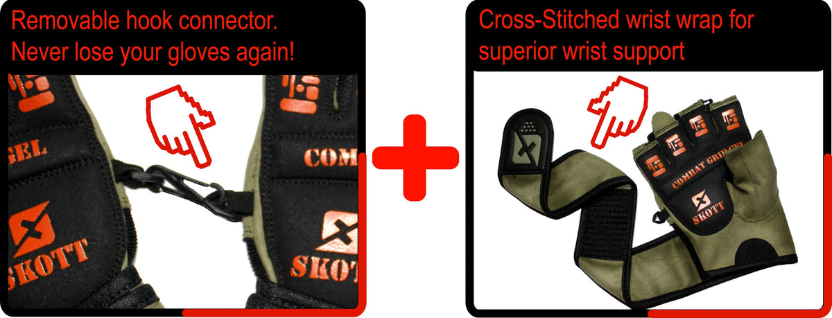 Skott Tactical Green Weightlifting Gloves, product image 5