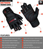 Skott Dark Predator Weightlifting Gloves, product image 6