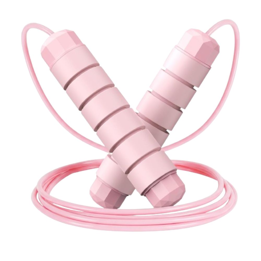 Loocio Jumping Rope Tangle-Free Rapid Speed Cable with Ball Bearings Adjustable Steel with Foam Handles for Gym Exercise Fitness Workout Equipment & Slim Body for Women, Men, and Kids
